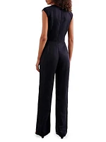 Raika Cotton Plunge Jumpsuit