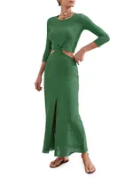 Talita Cotton-Blend Maxi Dress