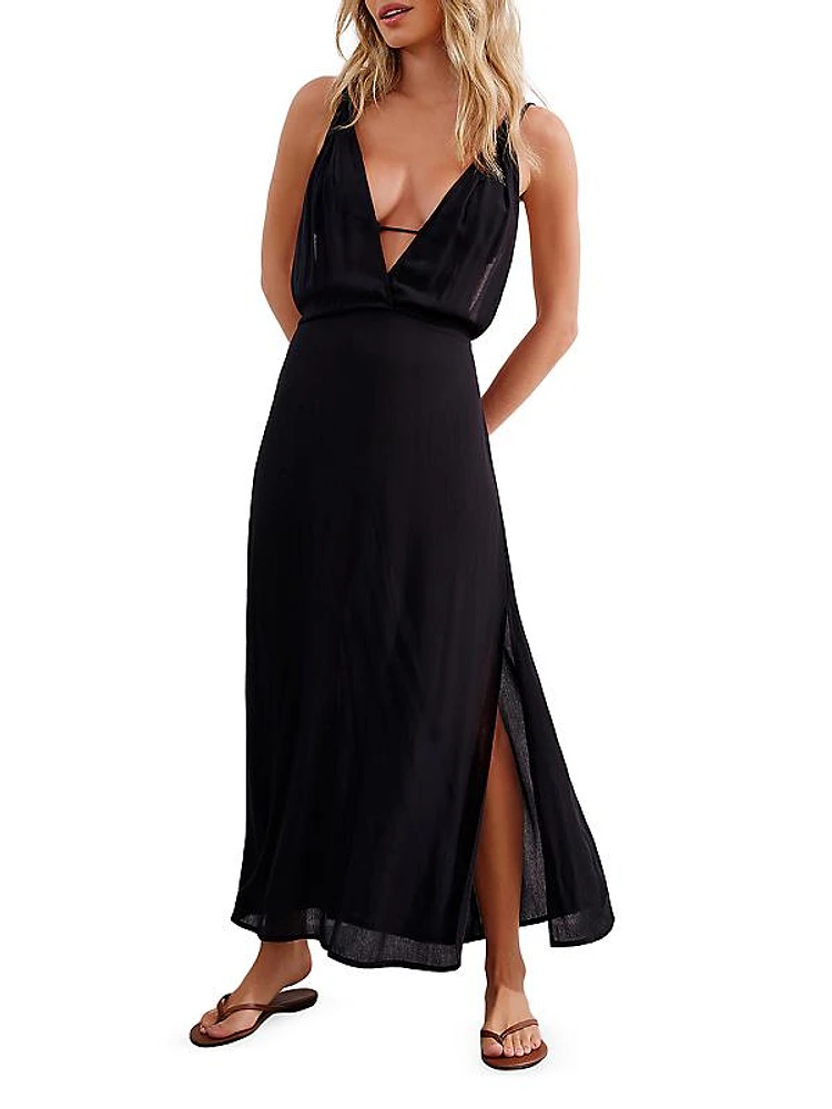 Amalia V-Neck Maxi Dress