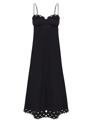 Tess Cotton-Blend Maxi Dress