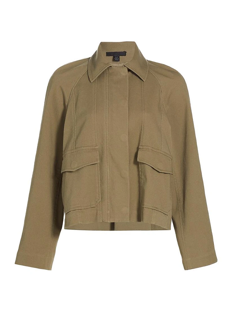 Cotton-Blend Twill Jacket