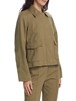 Cotton-Blend Twill Jacket