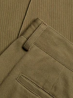 Cotton-Blend Twill Flare Pants