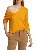 Wool-Blend V-Neck Sweater