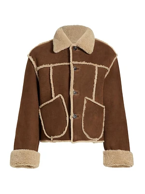 Reversible Suede & Shearling Jacket