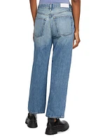 Loose Crop Mid-Rise Jeans