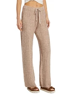 Cable-Knit Drawstring Sweatpants