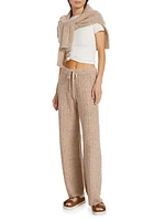 Cable-Knit Drawstring Sweatpants