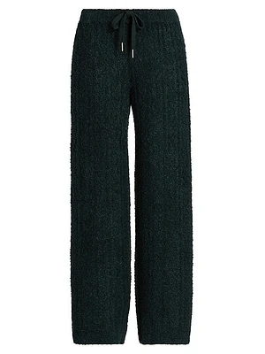 Cable-Knit Drawstring Sweatpants