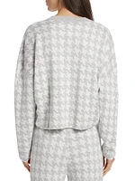 Boxy Houndstooth Sweater