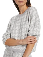 Boxy Houndstooth Sweater