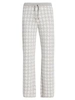 Houndstooth Drawstring Pants