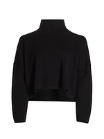 Double-Knit Funnel Neck Sweater