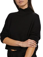 Double-Knit Funnel Neck Sweater