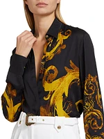 Filigree Print Relaxed-Fit Shirt