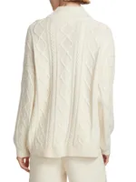 Dakota Cable-Knit Half-Zip Sweater