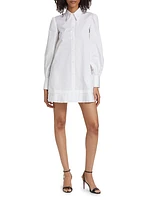 Poplin Pleat Shirtdress