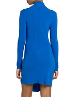 Vi Twisted Turtleneck Minidress