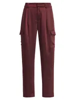 Mailika Satin Cargo Pants