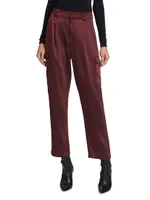 Mailika Satin Cargo Pants