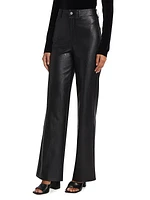 Sasha Faux Leather Wide-Leg Pants