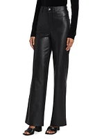 Sasha Faux Leather Wide-Leg Pants