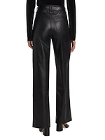 Sasha Faux Leather Wide-Leg Pants