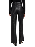 Sasha Faux Leather Wide-Leg Pants