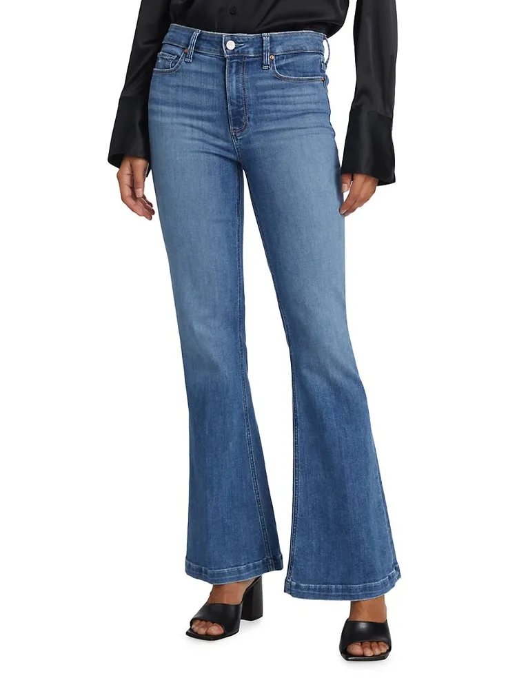 Genevieve Mid-Rise Flare Jeans