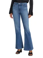 Genevieve Mid-Rise Flare Jeans