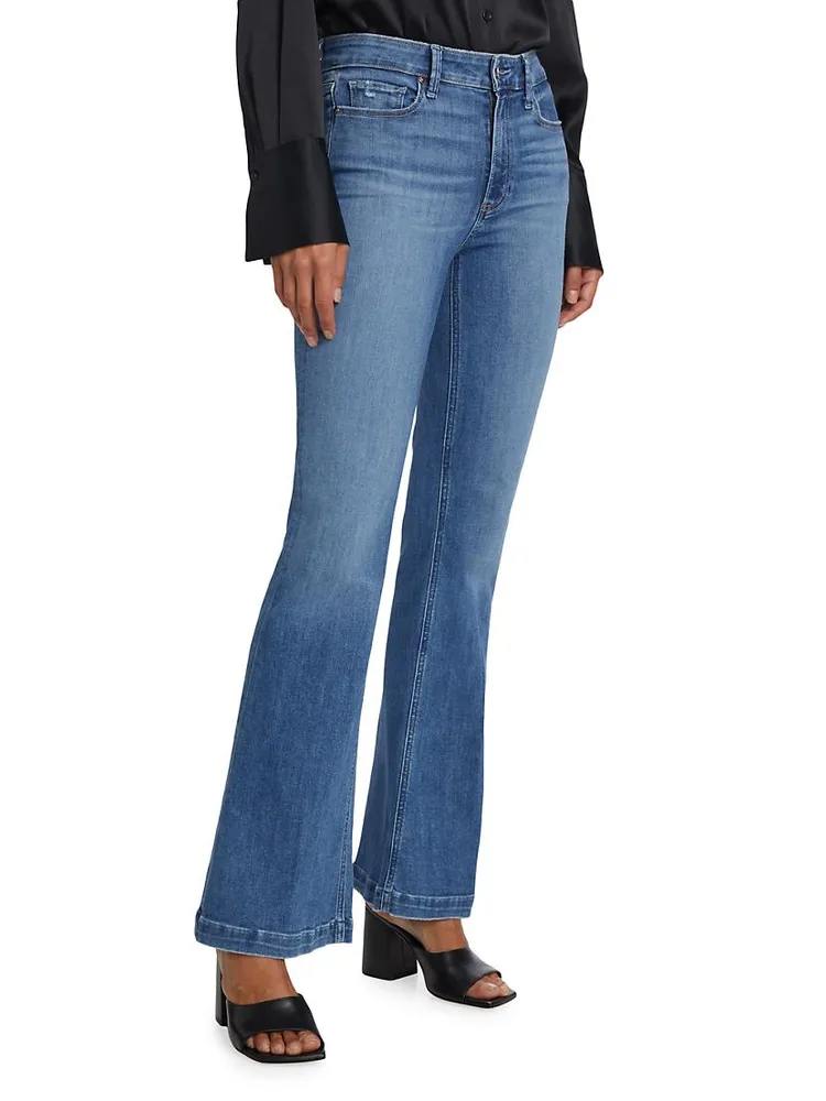 Genevieve Mid-Rise Flare Jeans