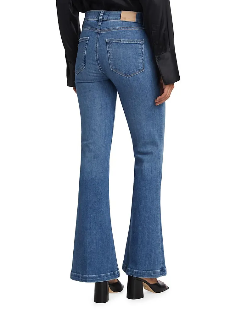 Genevieve Mid-Rise Flare Jeans