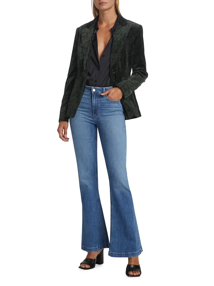 Genevieve Mid-Rise Flare Jeans