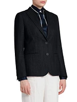 Wool Single-Breasted Blazer