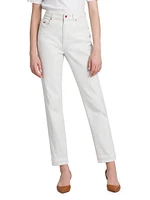 Mom-Fit High-Rise Stretch Tapered Jeans