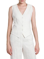 Tailored Button-Front Vest