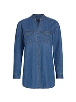 Emira Long-Sleeve Denim Shirt