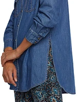 Emira Long-Sleeve Denim Shirt