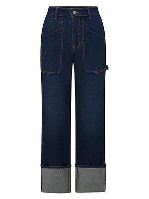 Dylan Cotton Straight-Leg Cargo Jeans