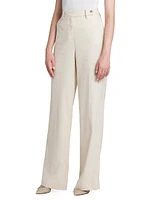 Linen-Blend Relaxed-Fit Trousers