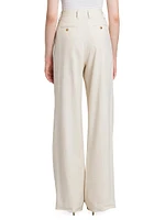 Linen-Blend Relaxed-Fit Trousers