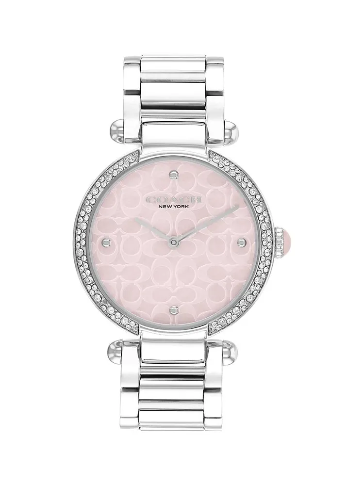 Cary Crystal & Stainless Steel Bracelet Watch/34MM