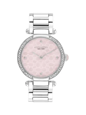 Cary Crystal & Stainless Steel Bracelet Watch/34MM
