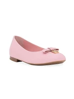 Little Girl's & Leather Ballet Flats