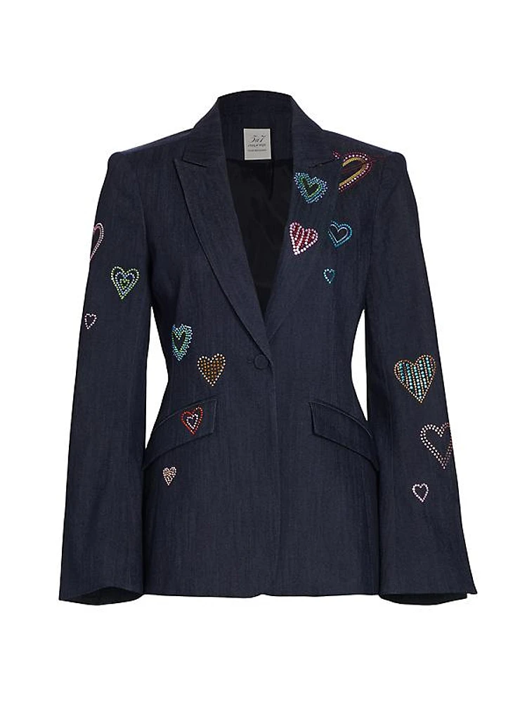 Cheyenne Heart Denim Blazer