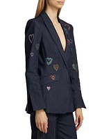 Cheyenne Heart Denim Blazer