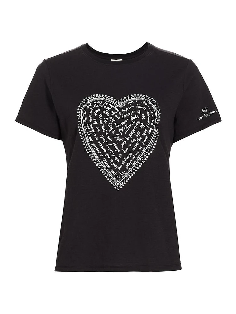 Love Letter Rhinestone T-Shirt