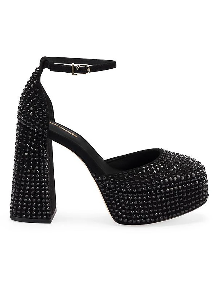 Ari 115MM Embellished Platform Pumps