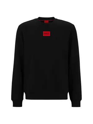Cotton-Terry Regular-Fit Sweatshirt With Logo Label