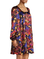 Eclipse Floral Silk Minidress